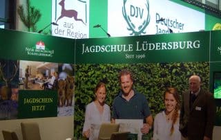 Messestand der Jagdschule Lüdersburg.